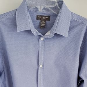 GREAT PRICE! VAN HEUSEN <FLEX> Blue Dress Shirt (18-20)XL